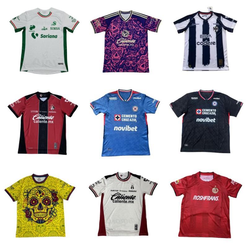 2526 Liga MX Football Jersey Short Sleeve Sports Training Men Women