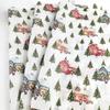 10 Sheets/Pack Cartoon Print Christmas Tissue Paper Bouquet Flower Wrapping  Gift Wrapping