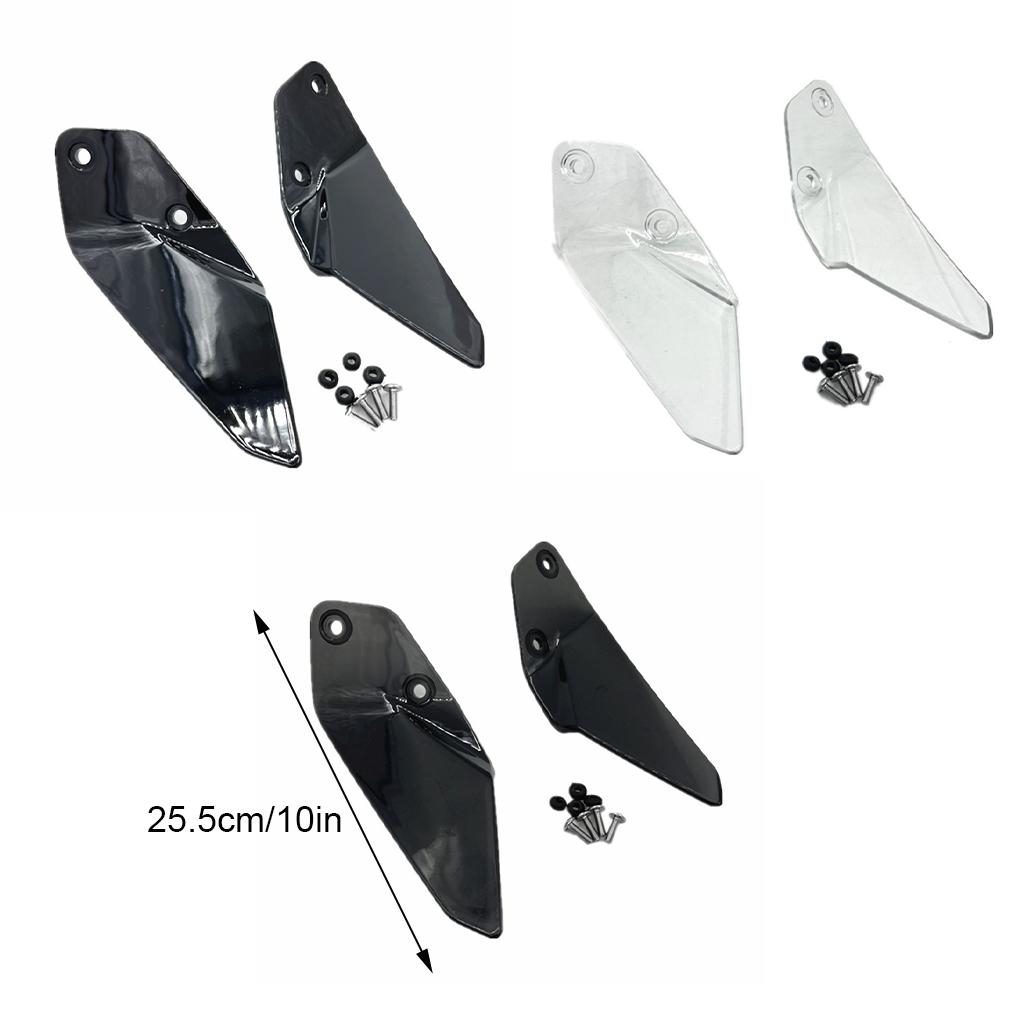 2x Gray Side Windshield Windscreen Panel Durable And Adjustable For Extra Stability Durability