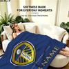 1PC Leeds United Custom Name Patterned Flannel Blanket Suitable For All Seasons for Home Decor Warmth and Comfort Gifts Holiday Present