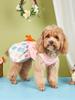 Happy Easter Day Dog Dress Girl Dog Clothes Easter Bunny Dogs Dresses Pet Apparel Doggie Tutu with Bowknot Cat Clothing Puppy Dr