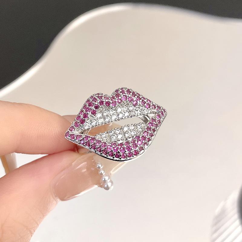 

Red Enamel Series Minimalist Cold Wind Niche Design Exquisite High Sense Personalized Ring Fashion Ring Adjustable opening