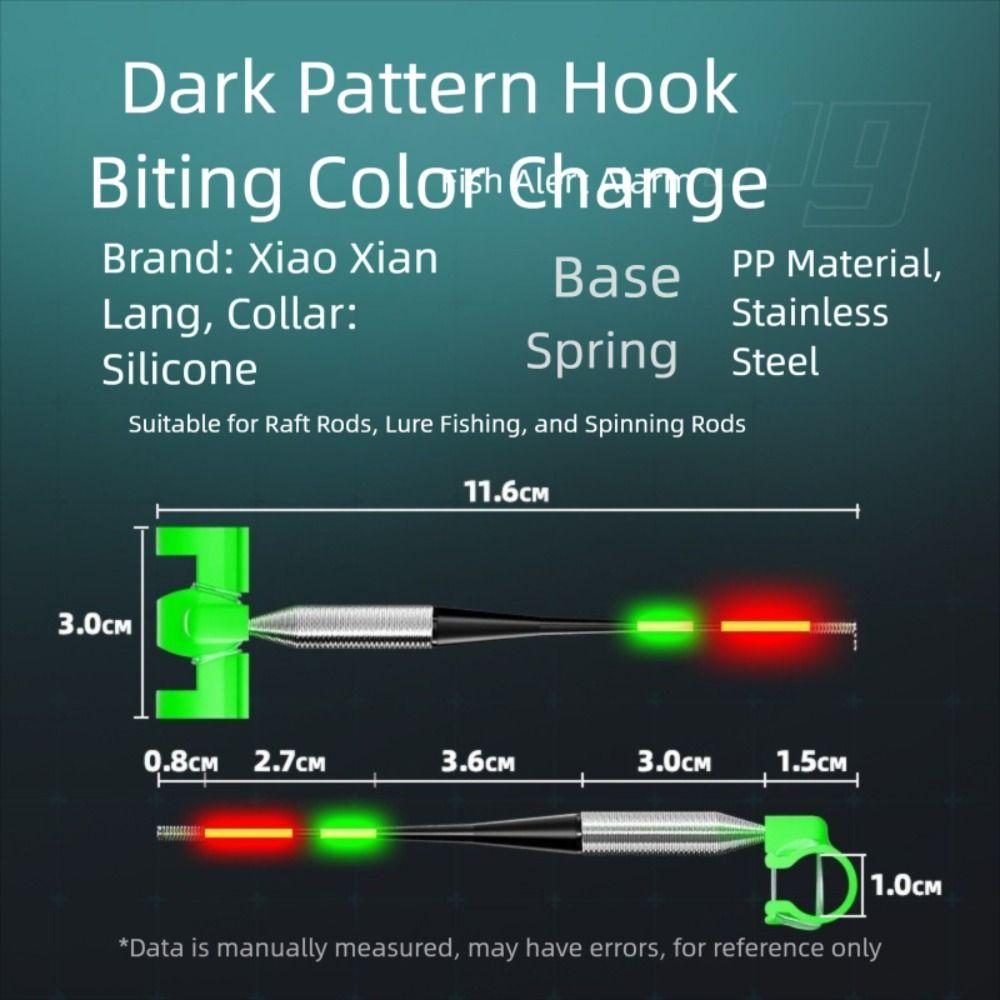 Night Fishing Fishing Rod Lighting Stick Removable Waterproof Fishing Luminous Stick Brilliant Red Light Bite Alarm