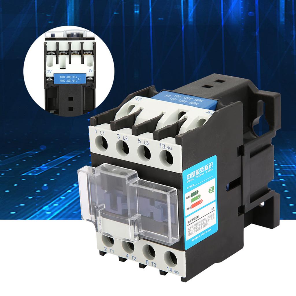CJX2‑25 Rail Mount Contactor Industrial Electric Contactor (110VAC)