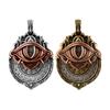 Tarot Vision Pendant All-Seeing Eye Necklace Charm Mystic Divination Jewelry Tarot Card Symbol Pendant with Smooth Rotation for Fate Insights