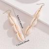 Women Fashion Double Layer Shell Bohemian Drop Dangle Earrings