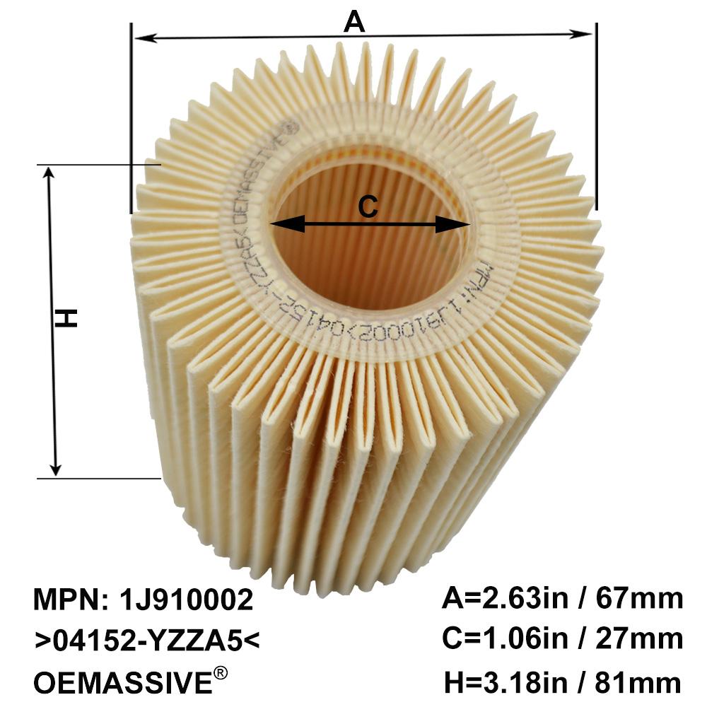 Oil Filter Engine 04152-YZZA5 For Toyota 4Runner FJ Cruiser Tundra Lexus GS300 GS350 GS450H GS460 GX460 IS250 IS300 IS350 LS460