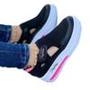 Scarpe da Donna di Alta Qualità Scarpe Vulcanizzate da Donna Moda Punta Rotonda Taglie Forti Platform Scarpe Casual da Esterno