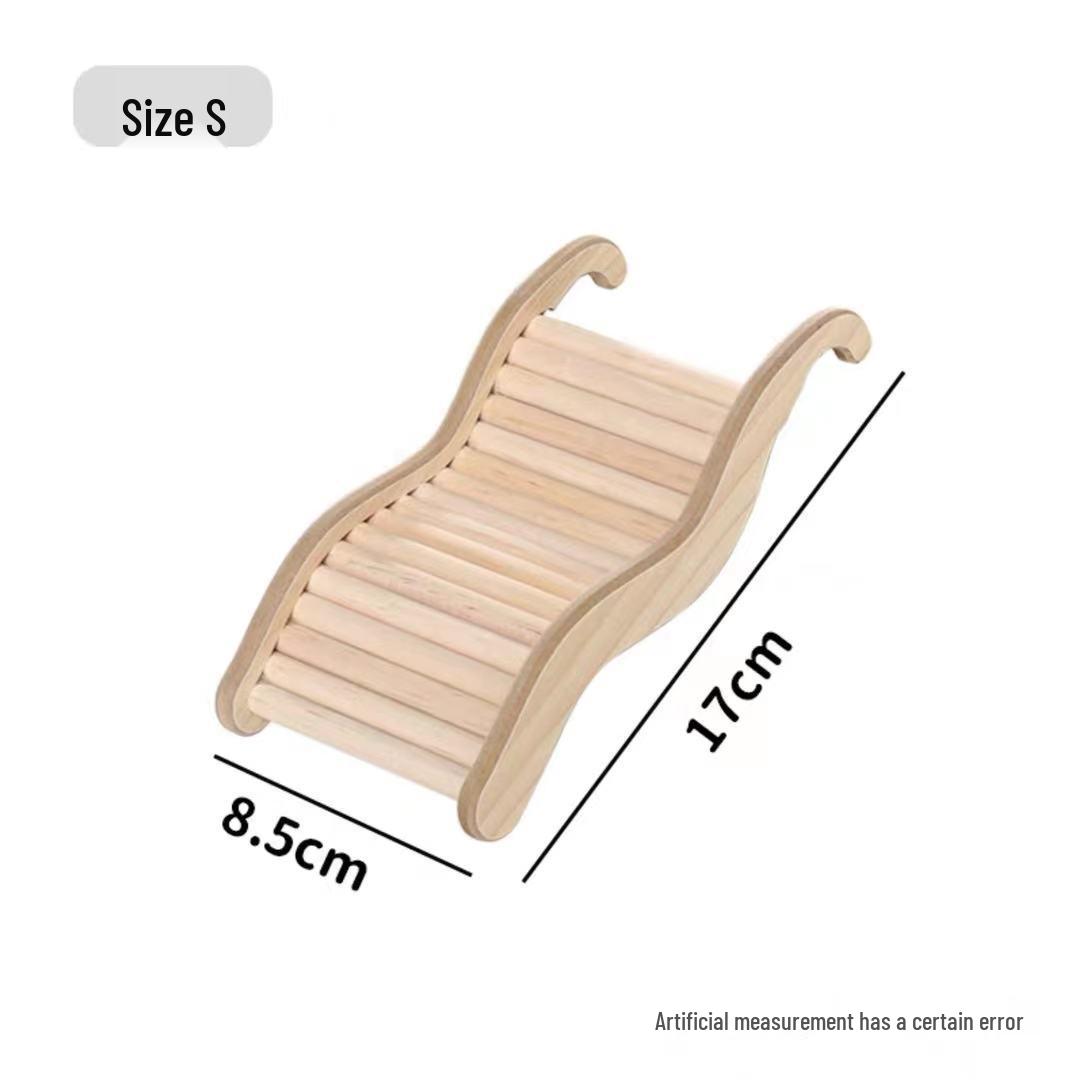 

Двухэтажная деревянная игрушка для лазания и беговое колесо для хомяков