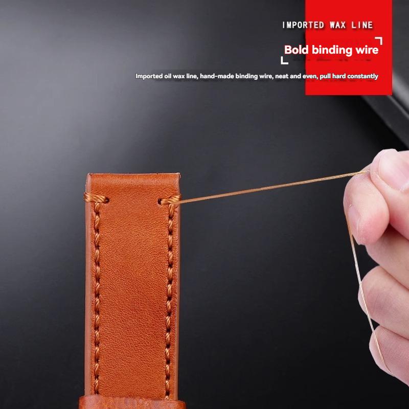 For TUDOR Black Bay Qicheng Bronze Little Red Flower Zenith Vintage Genuine Leather Watch Strap Men 22mm 23mm Cowhide Wristband