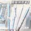 4pcs/box Sweet Ballet Series Gel Pen for Girl Chic Korean Pink Blue Color Bow Stationery Student Cute Gel Pens Writing Supplies