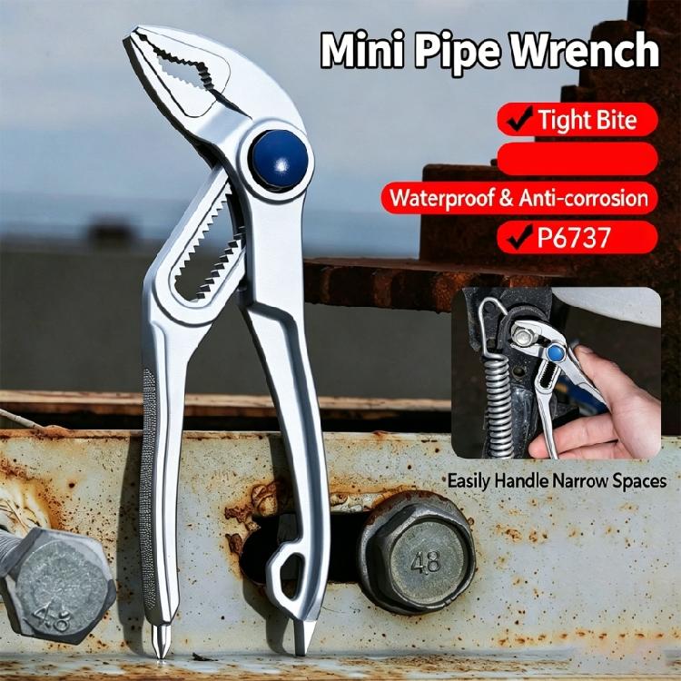 Small Size Heavy Duty Pipe Turning Wrench Carbon Steel Multiple Purpose Pipe Spanner Design for Various Pipe Diameters