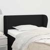vidaXL Headboard with Ears Black 103x23x78/88 Cm Fabric