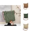 Simple Solid Color Casual Woven Shoulder Crossbody Bags For Daily Urban Style Women