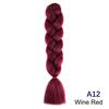 Jumbo Braiding Hair Long 24 Inch Hair Extensions Solid Color Synthetic Braids Hair Twist Braiding Hair For Women