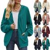 Damen S Locker Lässiger Kapuzenpullover mit Reißverschluss und langen Ärmeln