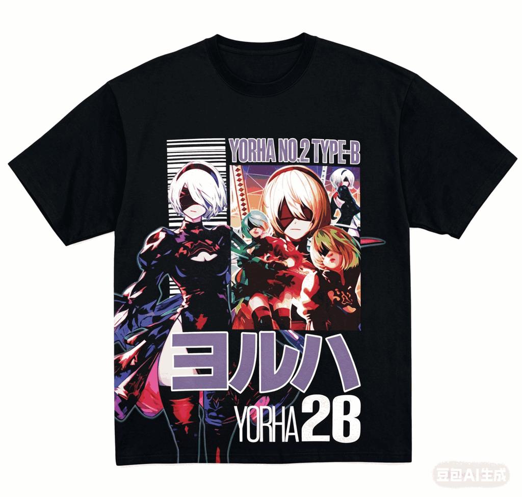 NieR Automata Anime Lover T shirt Year round clothing personality Clothes Plus Size Unisex New Model Couples high quality soft