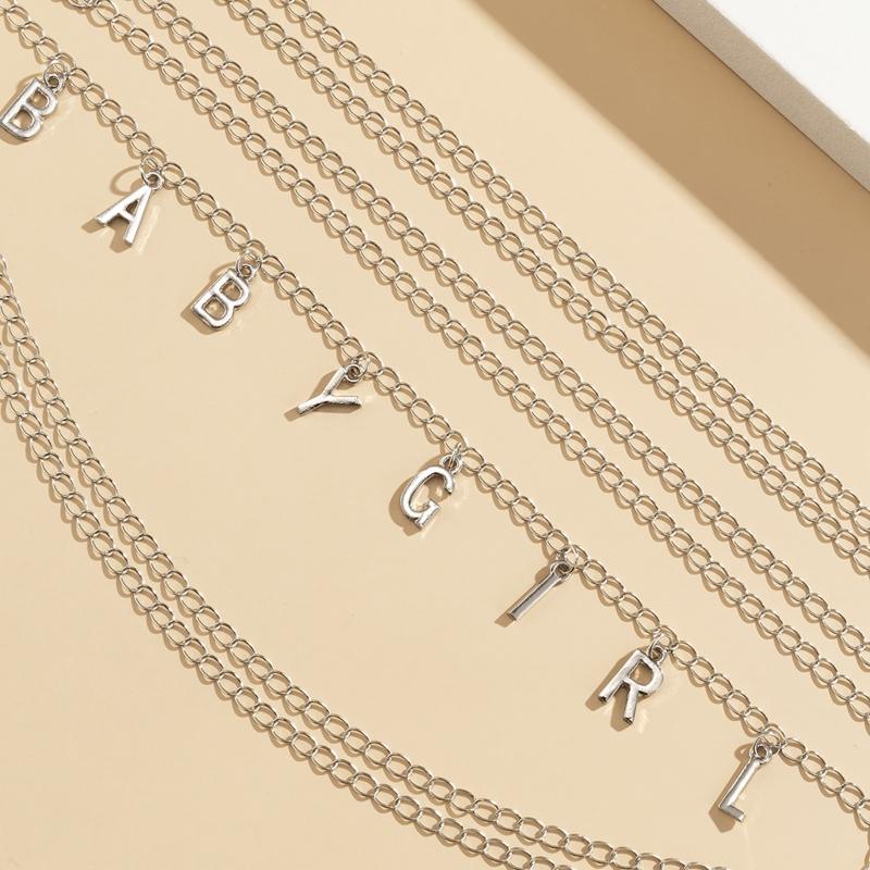 Dangle Letter Waist Thigh Chain Body Chain Harness Rock Leg Garter Belt Fashion Beach Club Rave Party Body Supplies