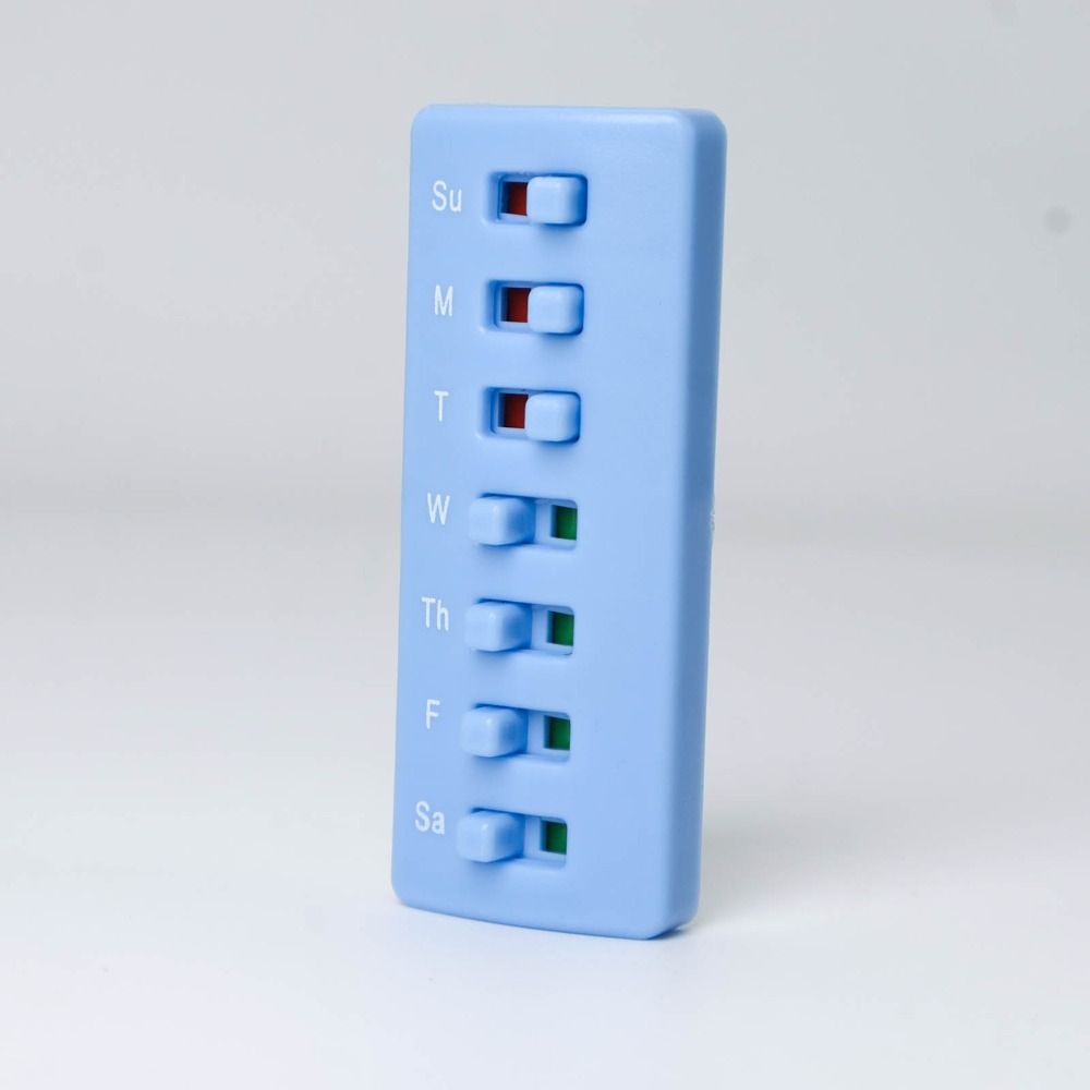 Anti-Slide Design Reusable Pill Tracker Medicine Tracker Pill//Vitamin/Pet Med