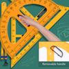 Großes Dreiecklineal-Set Geometrie Winkelmesser Lehrer Tafel-Zeichenwerkzeug