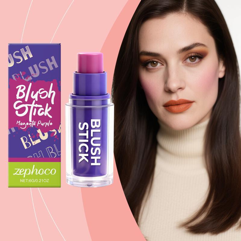 Multi-Use Cream Blush Stick For Eyes Lips & Cheek Nourishes & Moisturizes Long-Wearing Blendable
