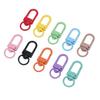 50PCS Colorful Snap Hooks Metal Swivel Claw Clasps for Crafts Making Backpack Keychain Pendant 10