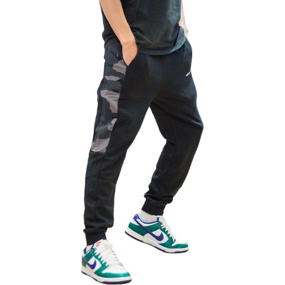 Adidas Neo Camouflage Print Color Block Knitted Sports Pants Men Bottoms Black HA1488