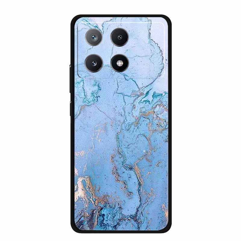 Marble Pattern Phone Case for Poco X6 Pro Clear Edge Cover Funda for Xiaomi Poco X 6 Pro Soft Transparent Coque Color Back Shell