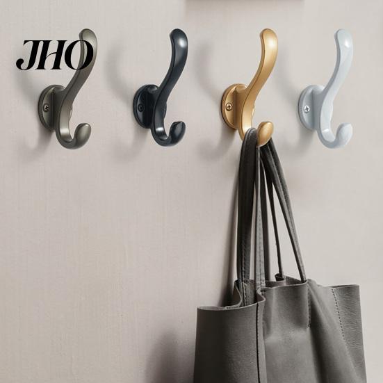 Coat Hook 1 Set Storage Multifunctional Waterproof Smooth Edge with Screws Solid Color Space Saving Handbag Hat Household Supplies