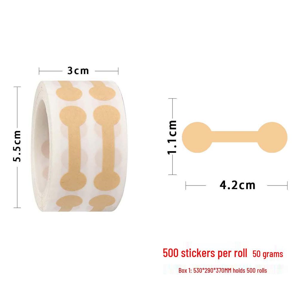 DIY Jewelry Sticker Labels: Self-Adhesive Kraft Paper for Gifts and Decorations.