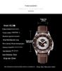 HELEI Men's Luminous Quartz Watch: Waterproof with Genuine Leather Band.