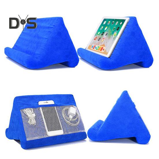 Szivacspárna, tablettartó, többszögű olvasóállvány, párnázott olvasópárna tablethez, mobiltelefonhoz, ágyhoz, kanapéhoz