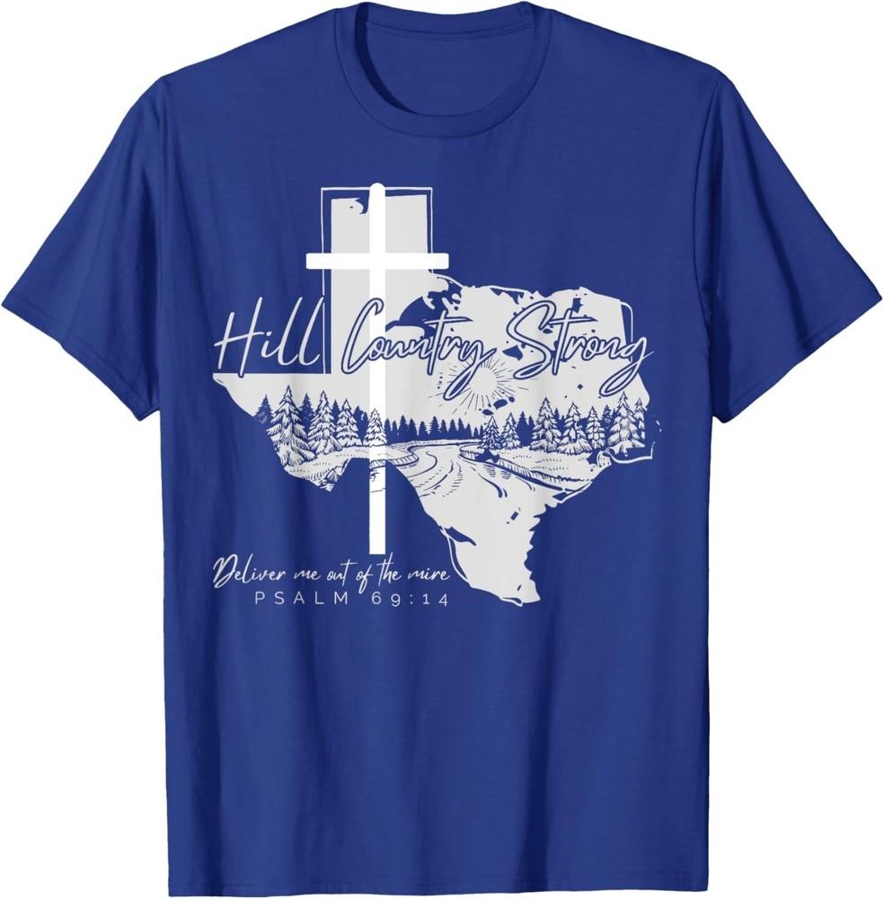 

Texas Strong Texas Flag Cross Christian Texas Pride 2025 Unisex T-Shirt M