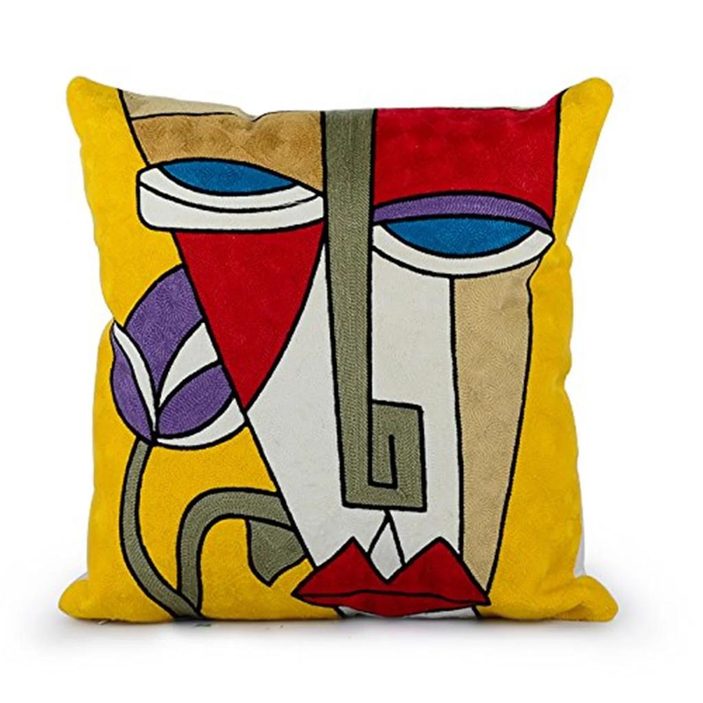 Printed Polyester Picasso Graffiti Art Painting Cushion Cover Cushion Home Decoration Party Car Bedding Sofa