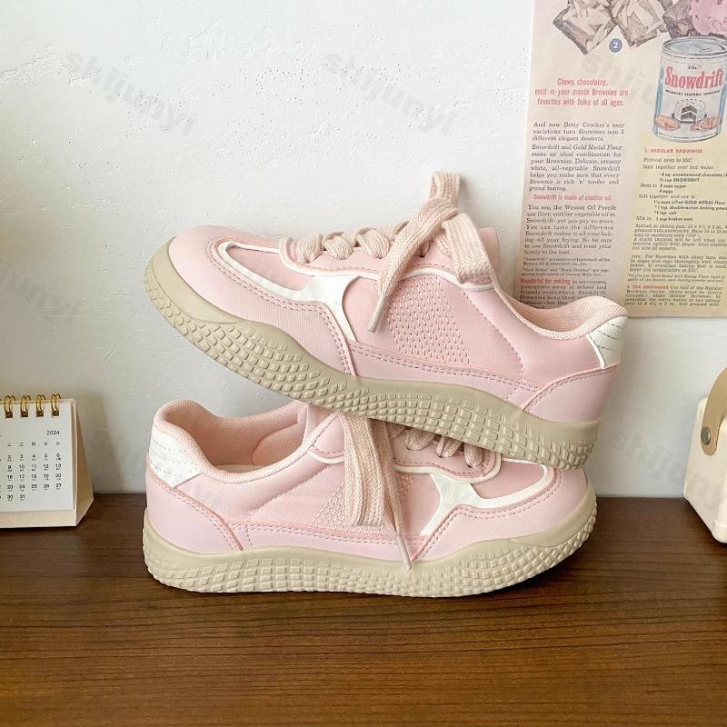Spring Women's Fashion Casual Sports Shoes New Versatile Flat Shoes Non-slip Heightening White Sneakers Female Vulcanized Shoes