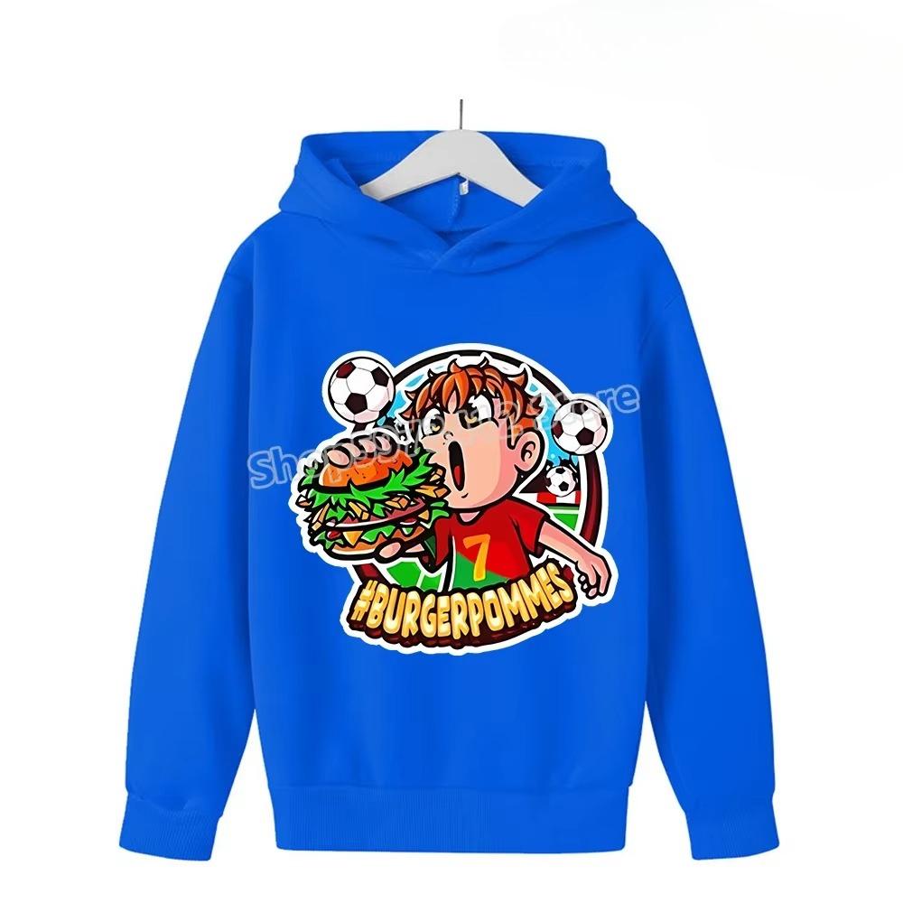 Burgerpommes ICrimax Hoodies Cartoon Print Sweatshirts Kawaii Anime Pullovers Hooded Spring Autumn Hoodie Birthday Gifts