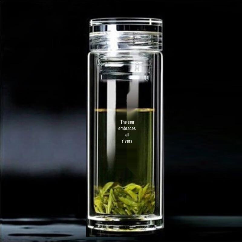 SX Double-Wall Heat-Resistant Borosilicate Glass Tea Cup