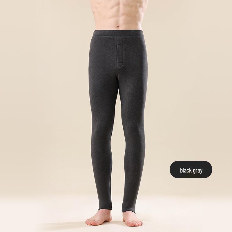 Extra lange Thermohose für große Männer & Frauen - Doppellagig, verdickt, warmes Acryl-Baumwoll-Basisschicht für Herbst & Winter
