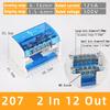 Din Rail Terminal Block UK125A Verteilerkasten UKK 1 Eingang 2 Eingang Mehrere Ausgänge Universaldraht Elektrischer Anschlusskasten