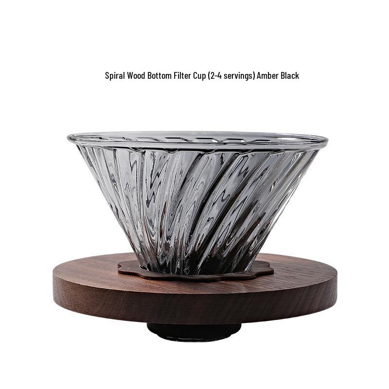 Cloud Pot Spiral Pour-Over Coffee Maker with Borosilicate Glass and Filter Cup - Customizable Logo Option