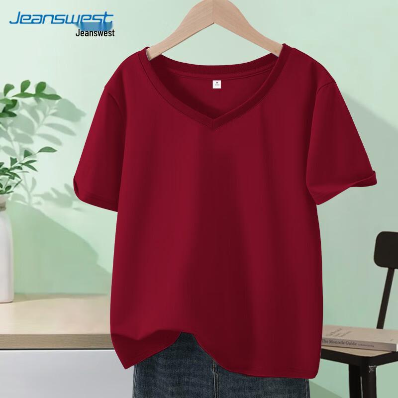 Jeanswest Women's V-Neck Cotton T-Shirt