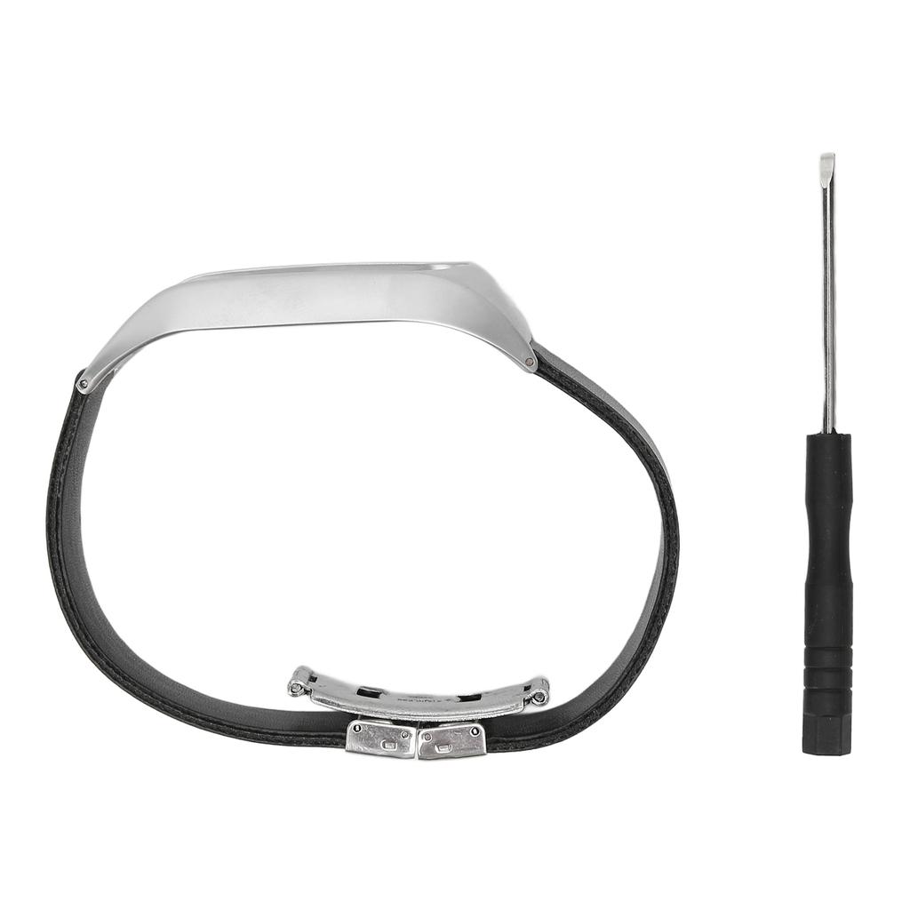 Smartwatch Armband Ersatz Leder Armband Legierung Gehäuse mit Schraubendreher für Tomtom Touch Uhr
