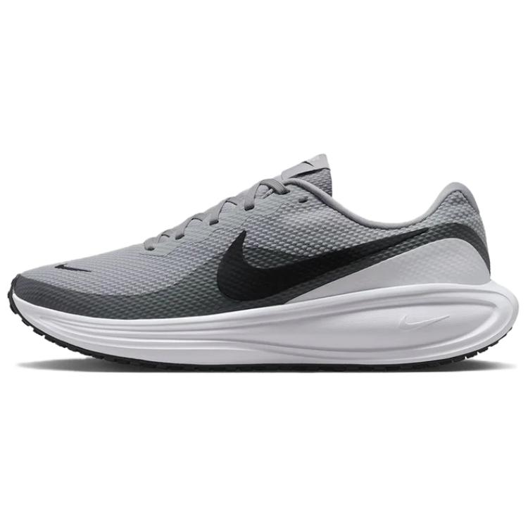 Nike REVOLUTION 8 Abrasion Resistant Low Top Running Shoes Men's Smoke Gray  HJ9198-004