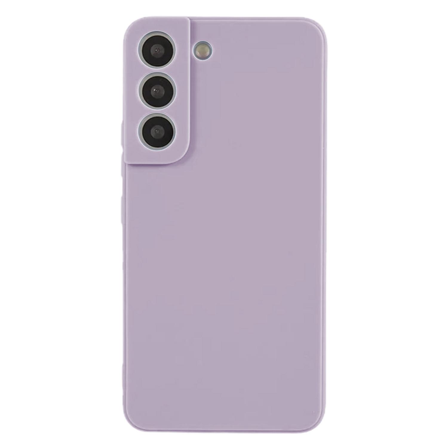 

KALEBOL KLB-TPU003 For Samsung Galaxy S22+ 5G Case Anti-Scratch Solid Color TPU Phone Cover Purple
