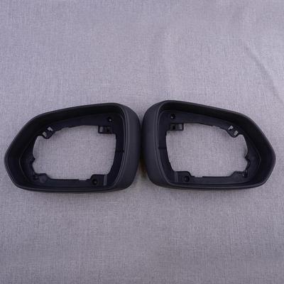 1 Pair Front Side Door Wing Rear View Mirror Bezels Trims Covers Black Plastic Fit for MG ZS EV 2017 2018 -
