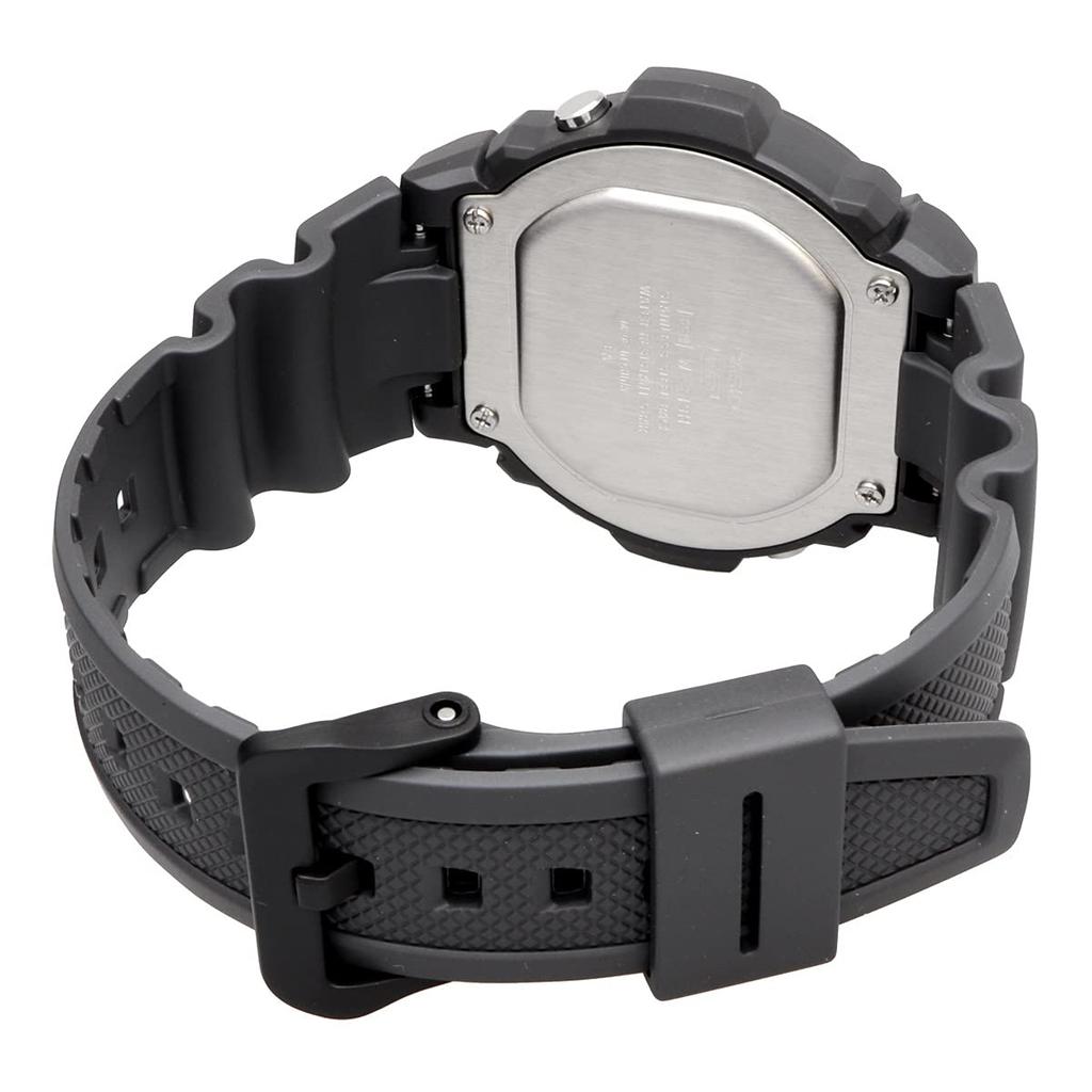 Casio Standard Digital Watch W -219H-8BV / -219HD-1AV Men's, Dark Gray, International Model [Imported] / Silver Metal Band [Imported]