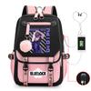 Anime Peripheral Teen Trend Backpack Multifunctional Usb Casual Student School Bag
