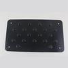 Universal Car Aluminum Alloy Non-slip Environmental Rubber Heel Plate Pedal Mat