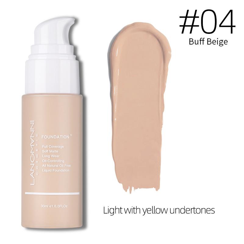 13 Color Matte Oil Control Concealer Foundation Make-up Liquid Light and Thin Moisturizing Liquid Foundation Not Easy To Take Off Makeup Daily Makeup