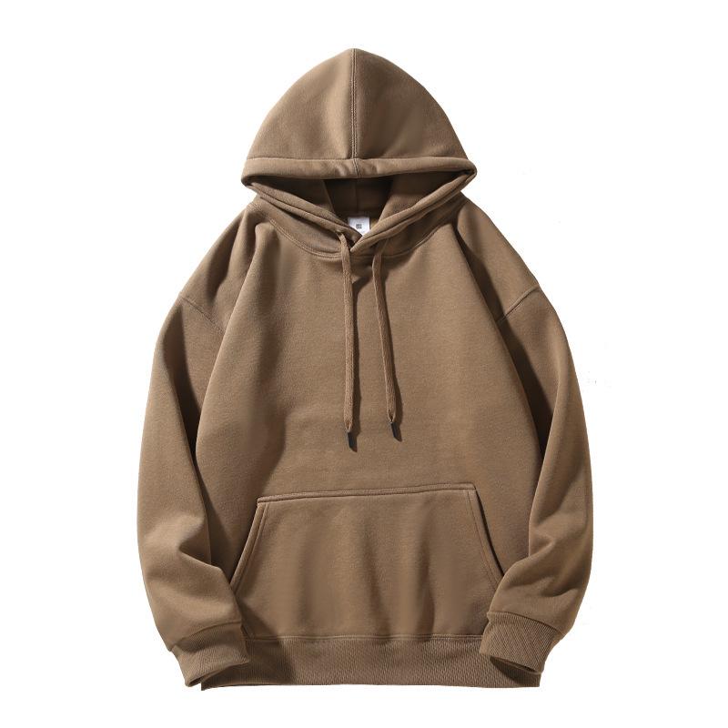 420g Ouli Bluza z obniżonym ramieniem i podwójnym kapturem Męska Casual Luźna Bluza - Jesień/Zima Wszechstronna Bluza